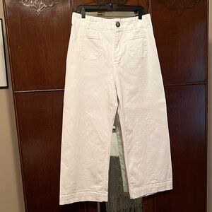 Anthropologie Maeve Colette Wide-Leg Cropped Jeans